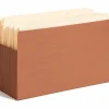 Smead® TUFF® Pocket File Pockets, End-Tab, Legal Size, 7" Expansion, 30% Recycled, Red, Box Of 5