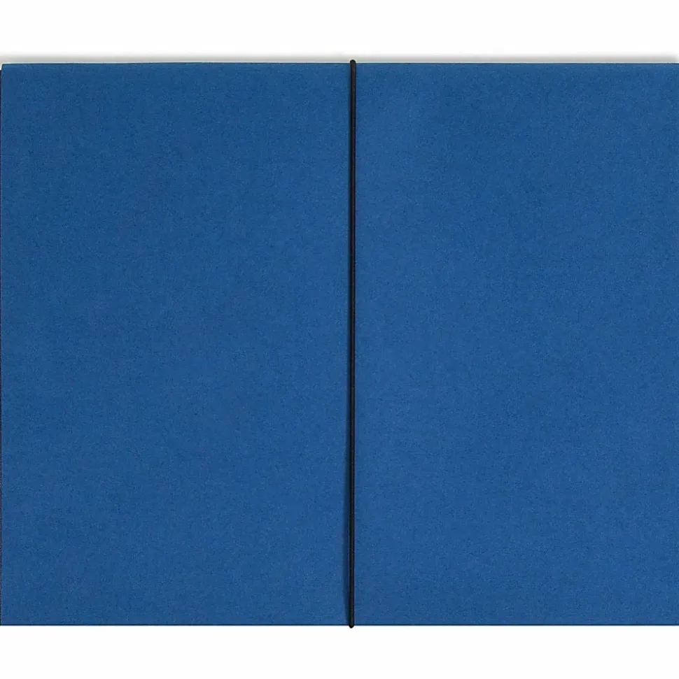 Smead® Tyvek® Gusset Expanding Wallet With Elastic Cord, Letter Size, 5 1/4" Expansion, Navy Blue
