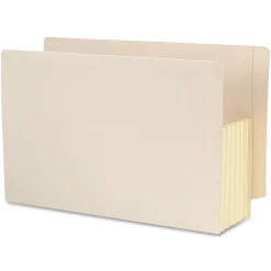 Smead® Tyvek®-Lined Gusset End-Tab File Pockets, Legal Size, 5 1/4