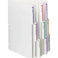 Smead Viewables 3-Ring Binder Index Dividers - Letter - 8.50" Width x 11" Length - White Divider - 10% - 1 Box