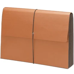 Smead® Wallets, 5 1/4" Expansion, Legal Size, 100% Recycled, Redrope, Pack Of 10