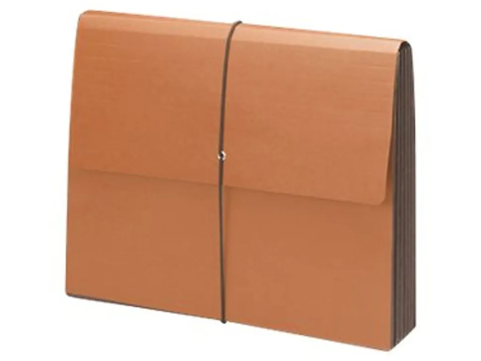 Smead® Wallets, 5 1/4" Expansion, Letter Size, 100% Recycled, Redrope, Pack Of 10
