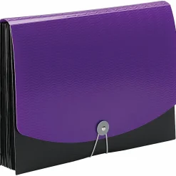 Smead® Wave 12-Pocket Poly Expanding File, Letter Size, 8 1/2
