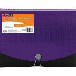 Smead® Wave 12-Pocket Poly Expanding File, Letter Size, 8 1/2