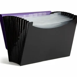 Smead® Wave 12-Pocket Poly Expanding File, Letter Size, 8 1/2