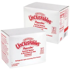 Smucker's Peanut Butter & Strawberry Wheat Uncrustables, 2.6 Oz, Total Qty 16