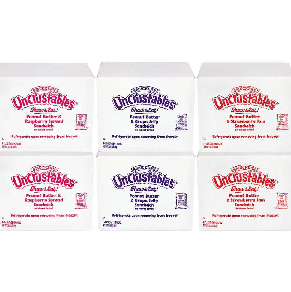 Smucker's Uncrustables Variety, 2.6 Oz, Total Qty 48