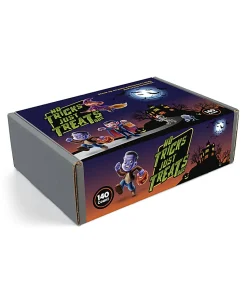 Snack Box Pros No Tricks Just Treats Halloween Snack Box, Box Of 140 Pieces