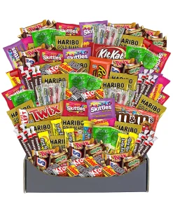 Snack Box Pros No Tricks Just Treats Halloween Snack Box, Box Of 140 Pieces