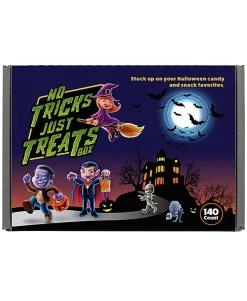 Snack Box Pros No Tricks Just Treats Halloween Snack Box, Box Of 140 Pieces