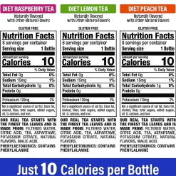 Snapple Diet Ice Tea, 20 Oz, Assorted Flavors, Pack Of 24 Bottles
