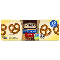 Snyder's Mini Pretzels 100 Calorie Bags 36 Count