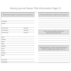 Soft Cover Journal of Notarial Acts Logbook For Notary Public Transactions, 11
