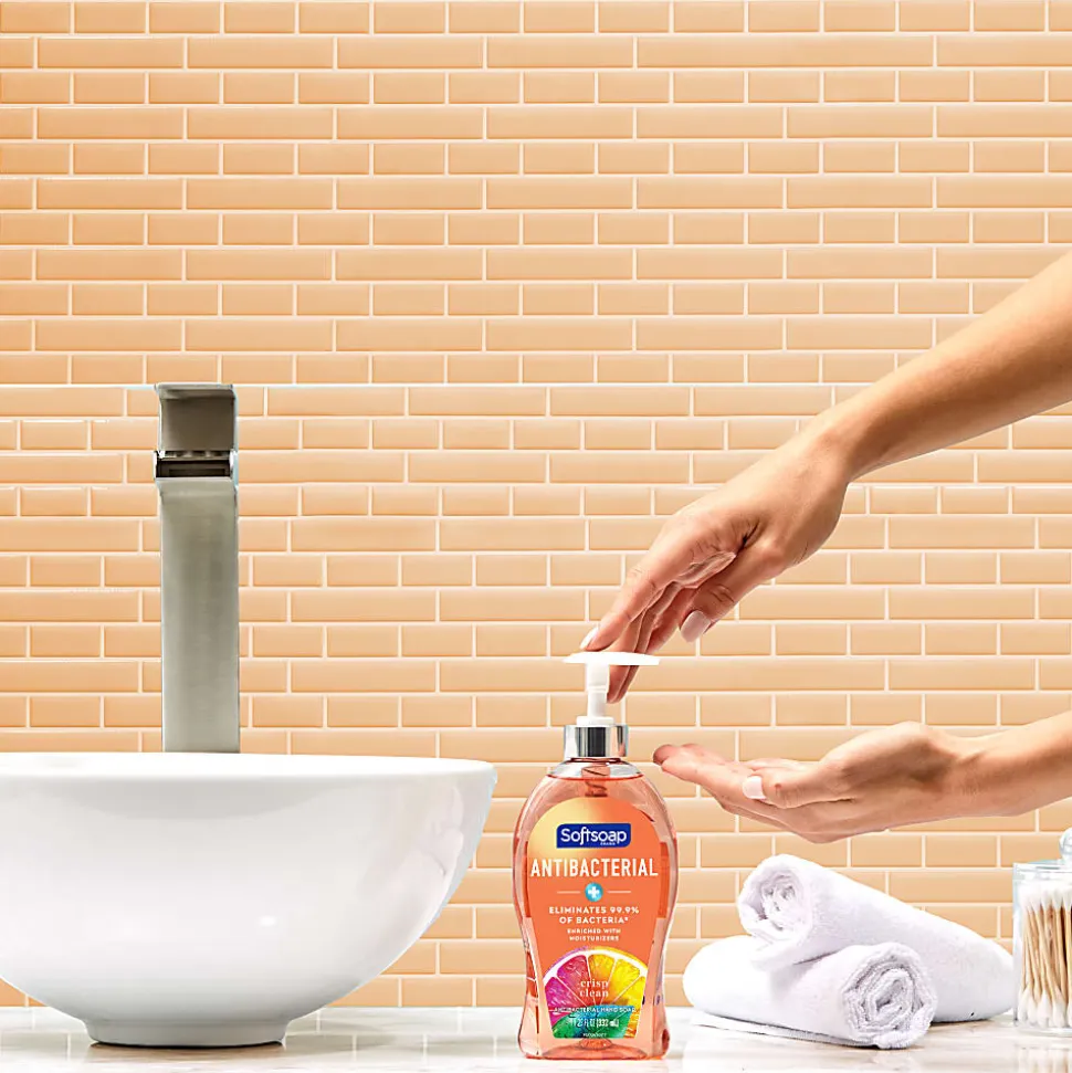 Softsoap® Antibacterial Liquid Hand Soap, Crisp Clean Scent, 11.25oz pump