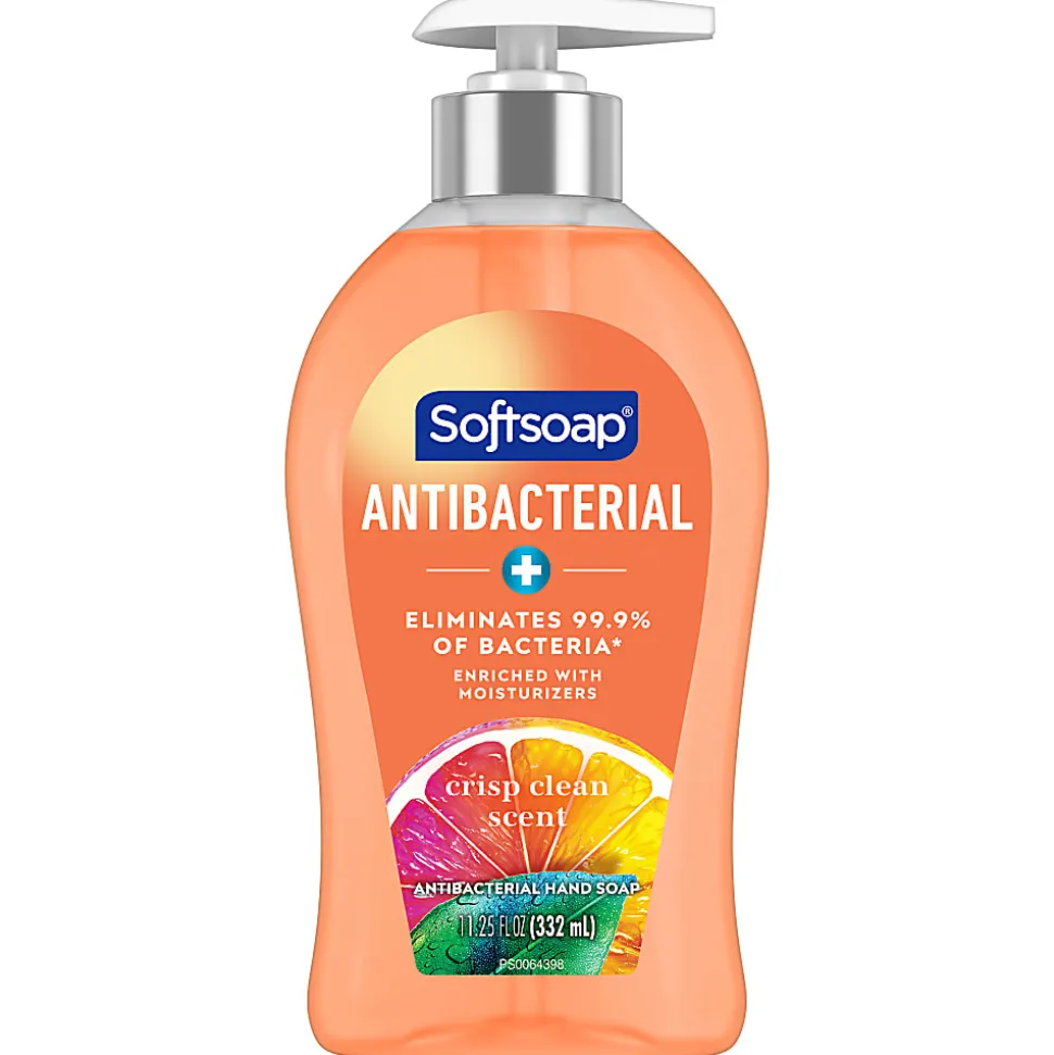 Softsoap® Antibacterial Liquid Hand Soap, Crisp Clean Scent, 11.25oz pump