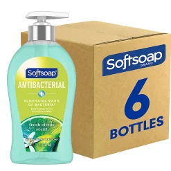 Softsoap® Antibacterial Liquid Hand Soap, Fresh Citrus Scent, 11.25 Oz, Total Qty 6