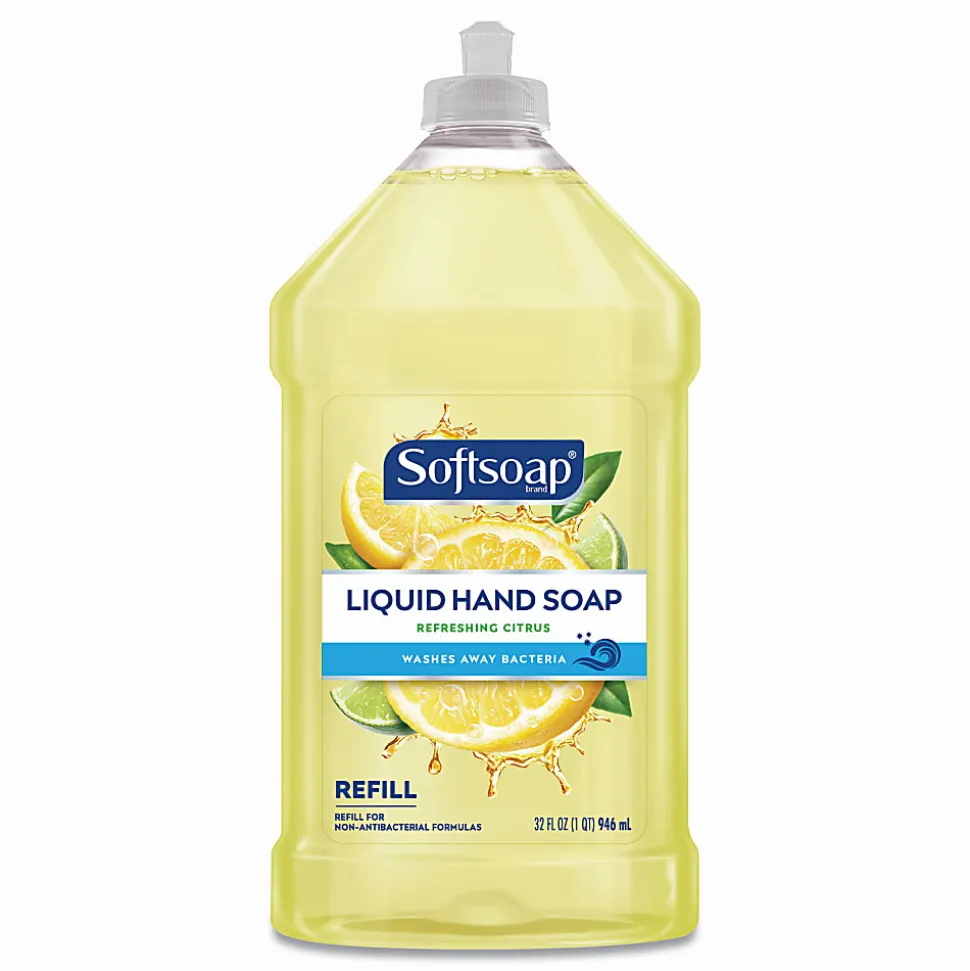 Softsoap® Liquid Hand Soap Refills, Fresh Citrus Scent, 32 Oz Bottle, Pack Of 9 Bottles