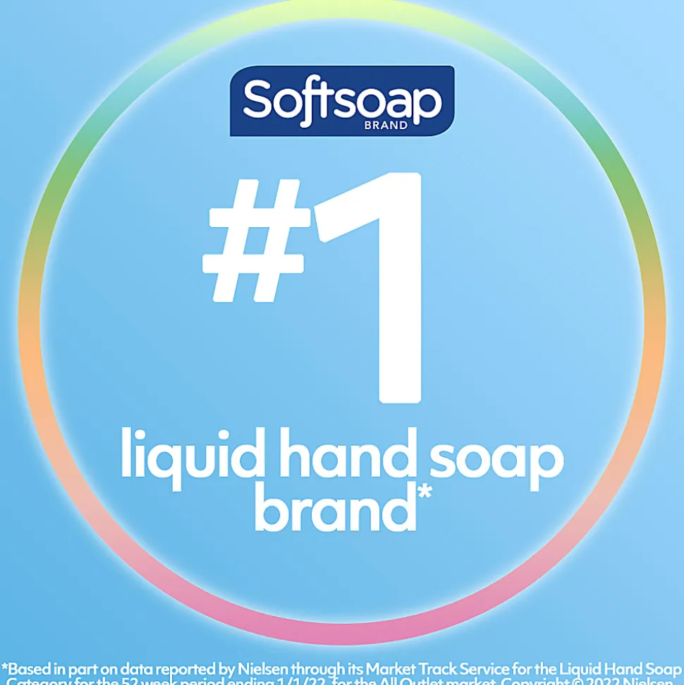 Softsoap® Moisturizing Hand Soap, Refreshing Clean, 1 Gallon, Clear, Carton Of 4 Bottles