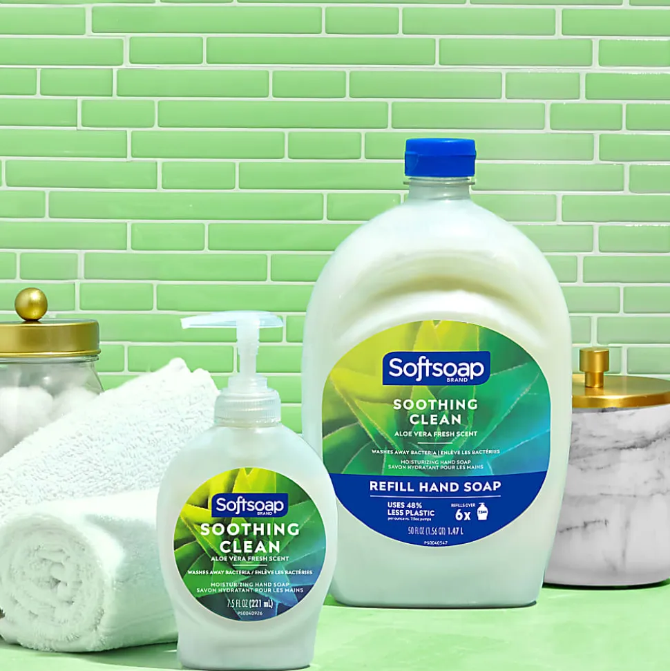 Softsoap® Moisturizing Liquid Hand Soap, Soothing Clean with Aloe Scent, 7.5 Oz Pump Bottle