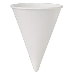 Solo Cup Paper Cone Water Cups, White, 4 Oz, Bag Of 200 Cups