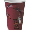Solo Cup Paper Hot Cups, 16 Oz, Maroon, Carton Of 300 Cups