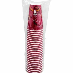 Solo Cup Paper Hot Cups, 16 Oz, Maroon, Carton Of 300 Cups