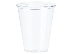 Solo Cup Plastic Cold Beverage Cups, 7 Oz, Clear, Carton Of 1,000