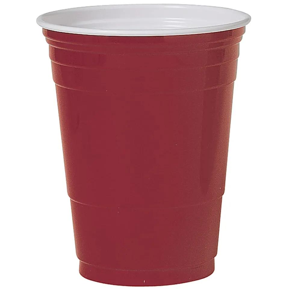 Solo Cup Plastic Party Cups, 16 Oz, Red, Box Of 50 Cups