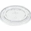 Solo Cup Straw-Slot Cold Cup Lids, Fits 9, 12 - 14 oz Cups, Clear, 10 sleeves of 100 lids each per Case, Sold by the Case