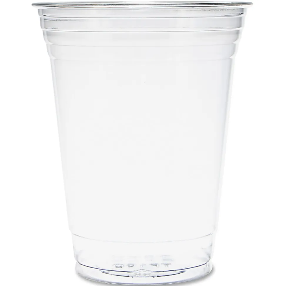 Solo Cup UltraClear Plastic PET Cups - 16 fl oz - 50/Pack - Crystal Clear - Polyethylene Terephthalate (PET) - Beverage, Cold Drink, Smoothie, Coffee