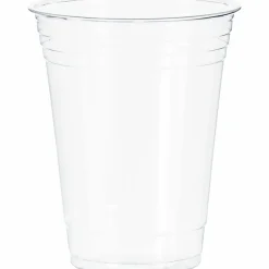 Solo Cup UltraClear Plastic PET Cups - 16 fl oz - 50/Pack - Crystal Clear - Polyethylene Terephthalate (PET) - Beverage, Cold Drink, Smoothie, Coffee