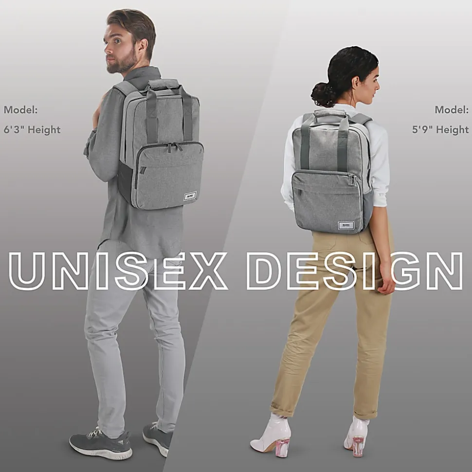 Solo New York Bags Reclaim Recycled Backpack With 15.6" Laptop Pocket, 51% Recycled, Gray