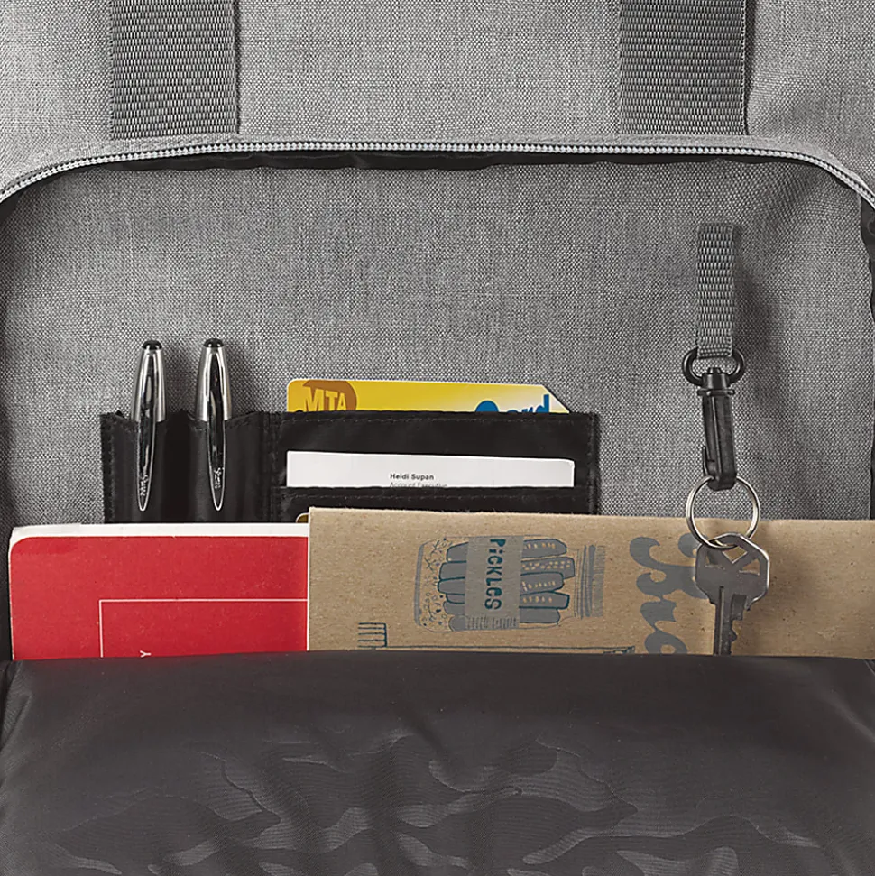 Solo New York Bags Reclaim Recycled Backpack With 15.6" Laptop Pocket, 51% Recycled, Gray