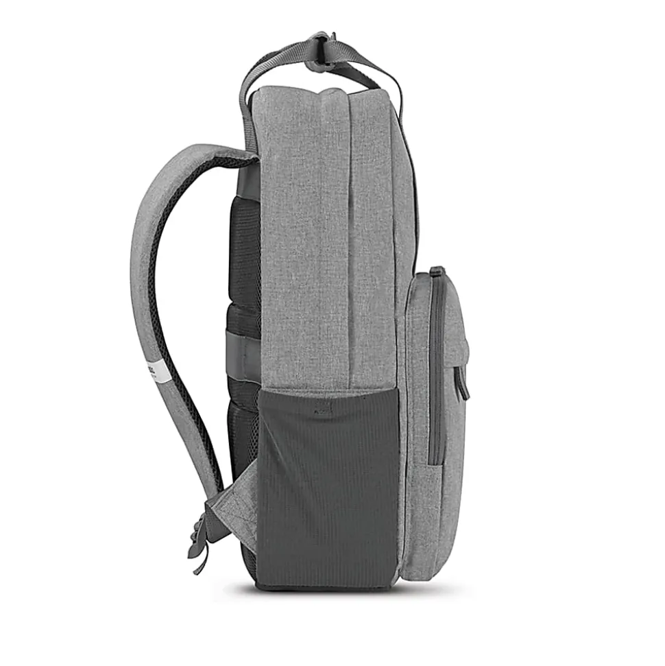 Solo New York Bags Reclaim Recycled Backpack With 15.6" Laptop Pocket, 51% Recycled, Gray