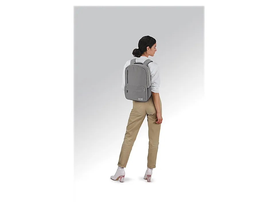 Solo New York Bags Recover Recycled Backpack With 15.6" Laptop Pocket, 51% Recycled, Gray