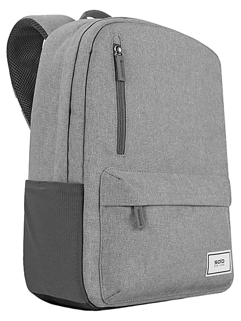 Solo New York Bags Recover Recycled Backpack With 15.6" Laptop Pocket, 51% Recycled, Gray