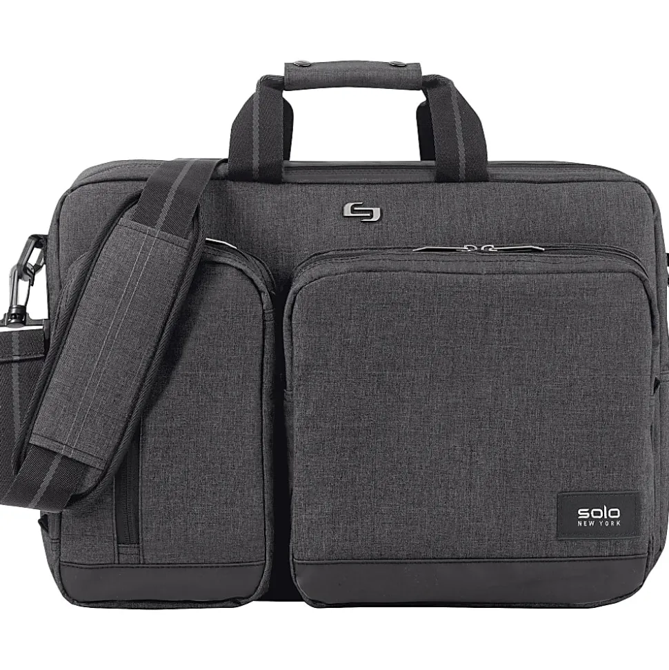 Solo New York Duane 15.6" Hybrid Backpack Briefcase, Gray