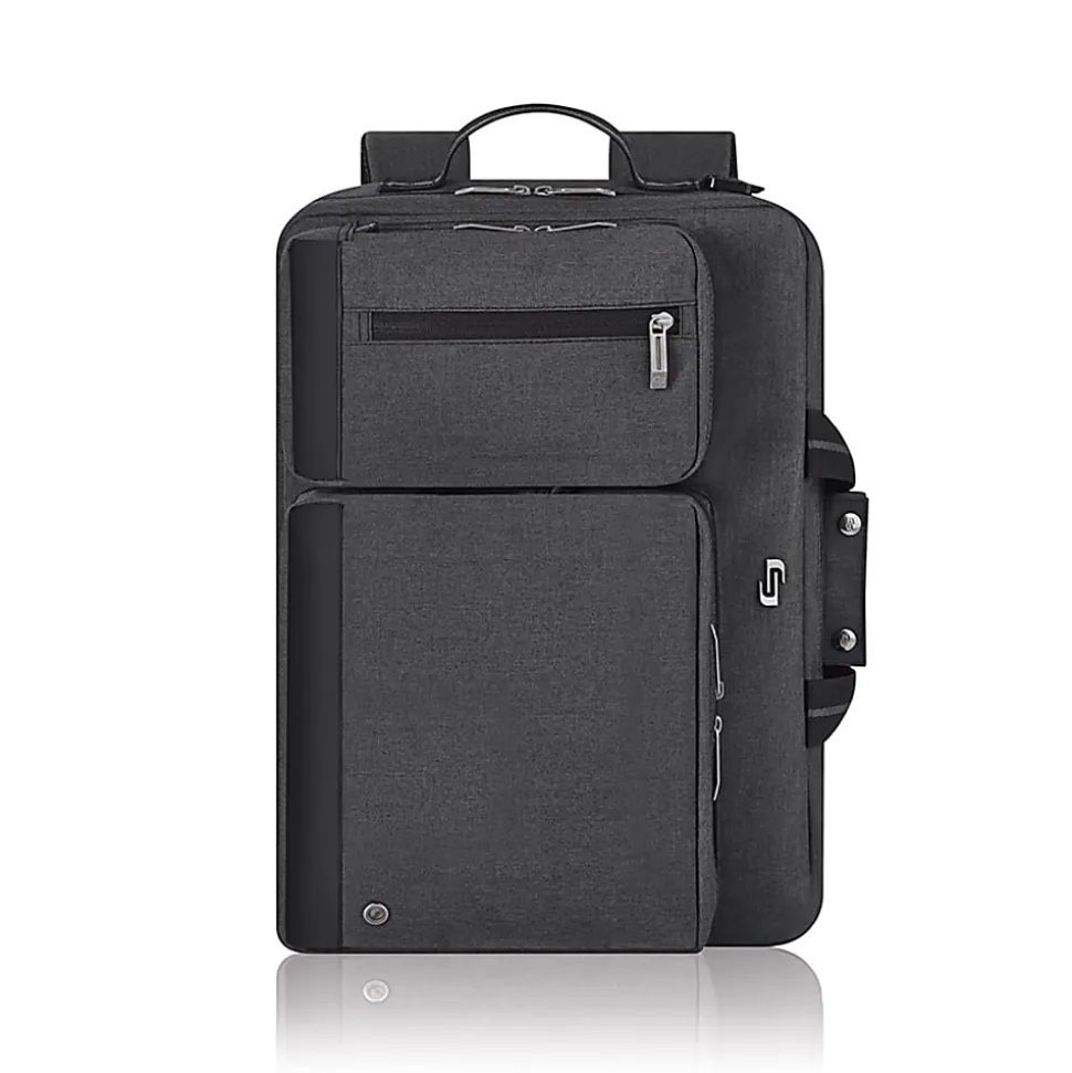 Solo New York Duane 15.6" Hybrid Backpack Briefcase, Gray