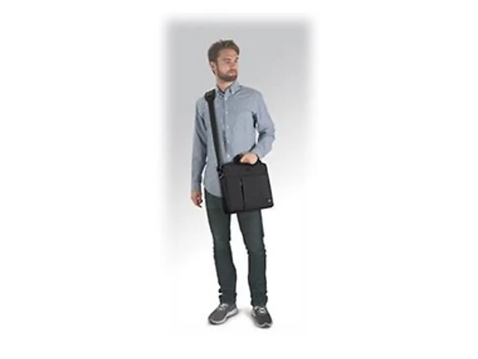Solo New York Lead Slim Briefcase With 15.6" Laptop Pocket, Black