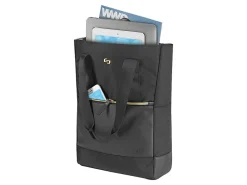Solo New York Parker Hybrid Tote/Backpack With 15.6" Laptop Pocket, Black