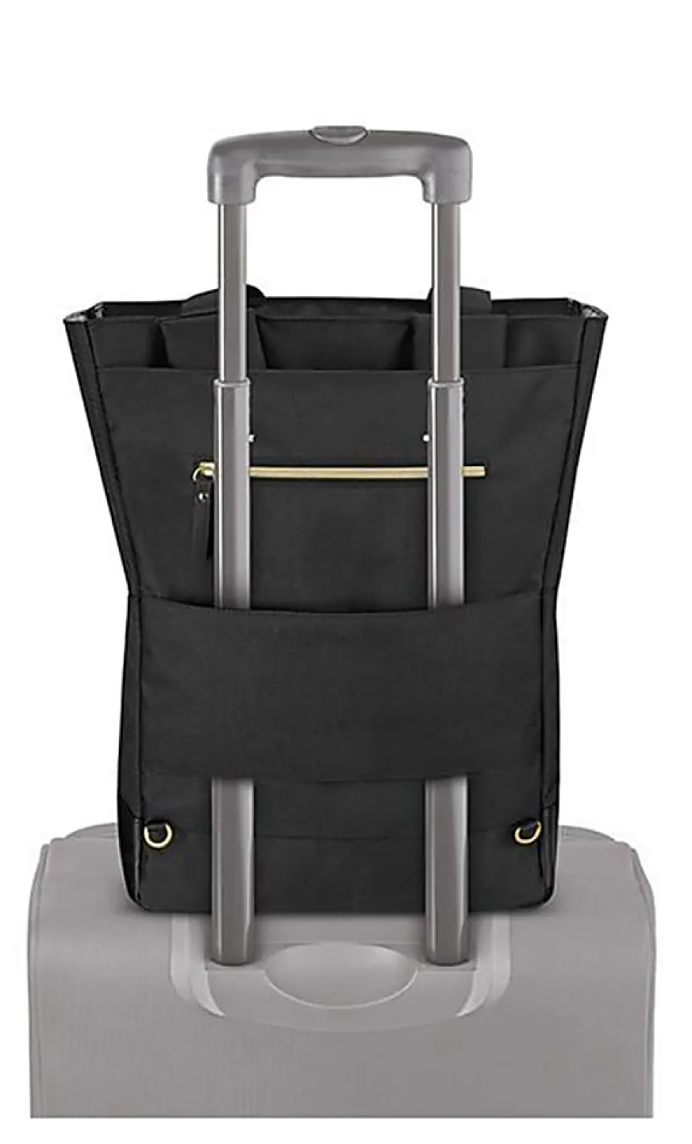 Solo New York Parker Hybrid Tote/Backpack With 15.6" Laptop Pocket, Black