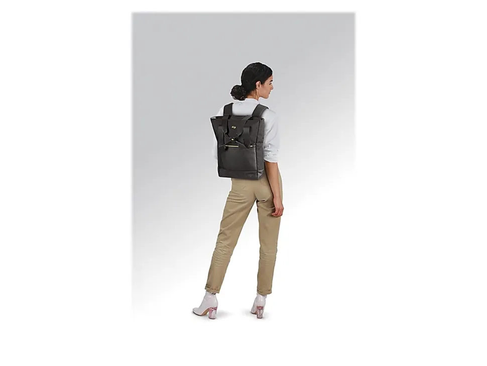 Solo New York Parker Hybrid Tote/Backpack With 15.6" Laptop Pocket, Black