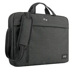 Solo New York Rivington Slim Briefcase With 15.6" Laptop Pocket, Gray
