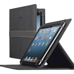 Solo New York Urban Universal Fit Tablet/eReader Booklet, Black/Orange