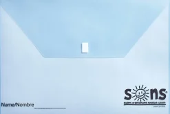 SONS System Envelopes, 11" x 11", Velcro Closure, Blue