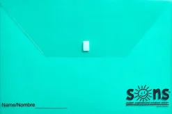SONS System Envelopes, 11" x 11", Velcro Closure, Green