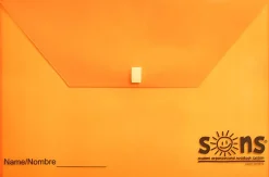 SONS System Envelopes, 11" x 11", Velcro Closure, Orange