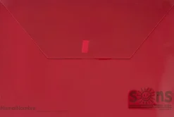 SONS System Envelopes, 11" x 11", Velcro Closure, Burgundy