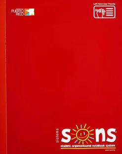 SONS System Journal-Style Notebooks, 9-3/4" x 7-1/2", 1 Subject, Primary Rule, 200 Sheets, Red, Pack Of 30 Notebooks