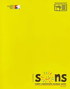 SONS System Journal-Style Notebooks, 9-3/4" x 7-1/2", 1 Subject, Primary Rule, 200 Sheets, Yellow